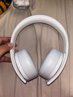 Sony PlayStation gold wireless headset white