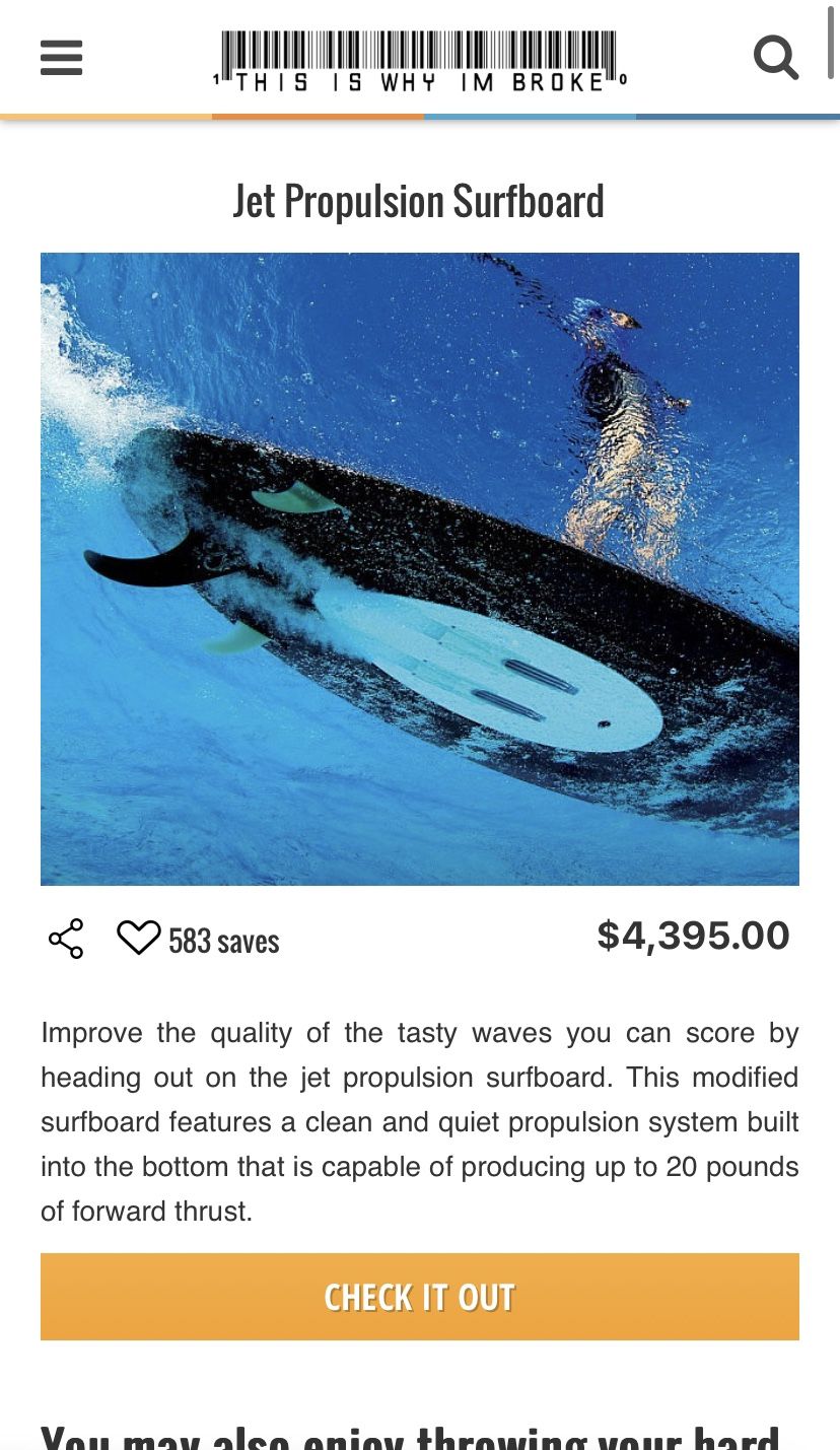 WaveJet- Propulsion JET PACK SURFBOARDS!! (2)