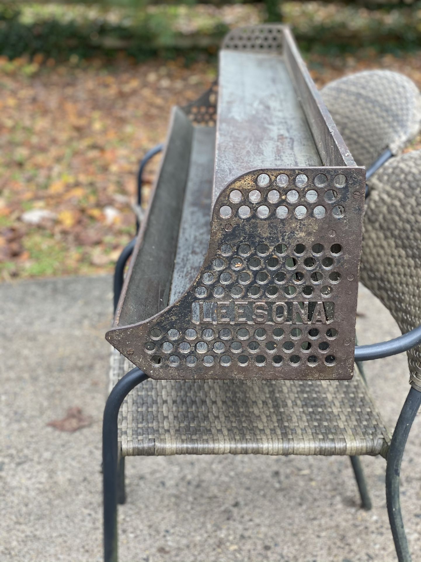 Vintage Industrial Leesona Shelf