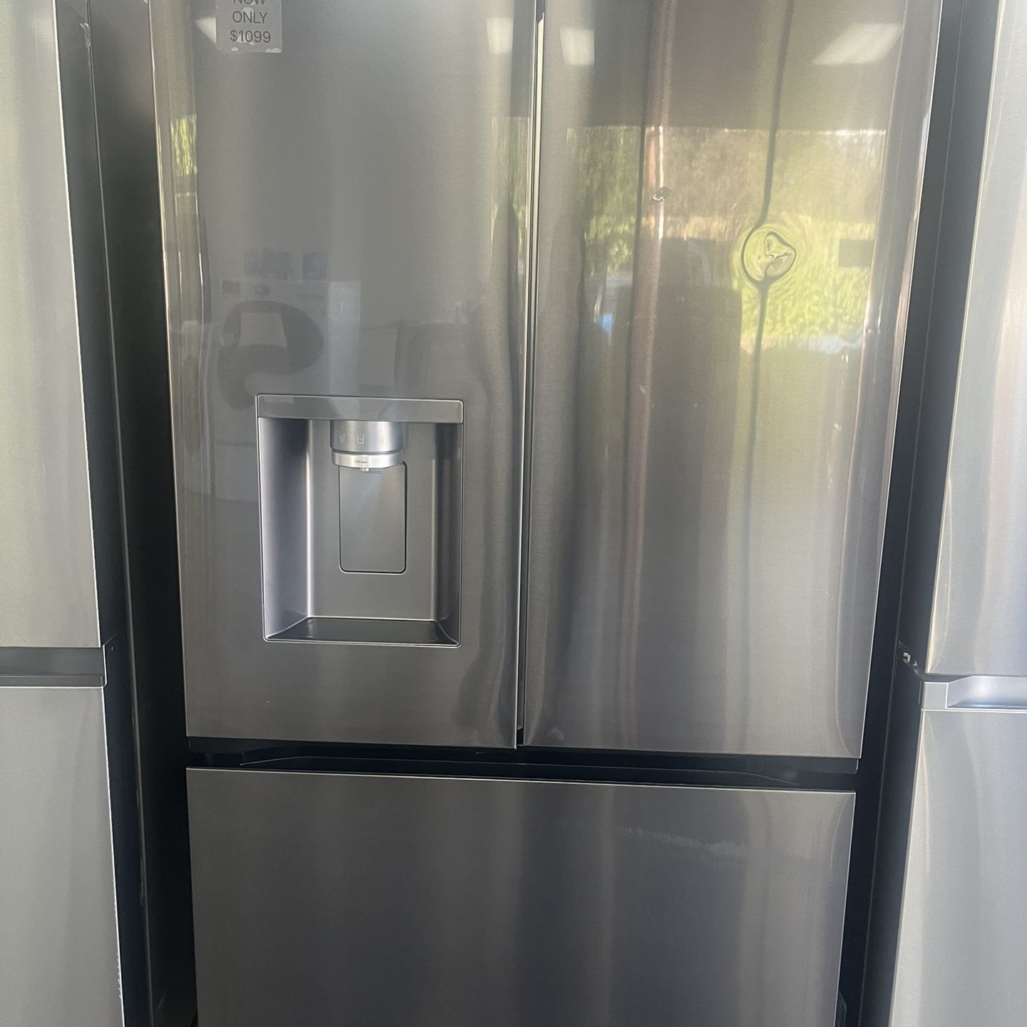 Limited Time! $1099 Open Box Black Stainless Steel Counter Depth Fridge Was$3299