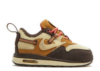TRAVIS SCOTT X AIR MAX 1  BAROQUE BROWN TD SIZE 7C