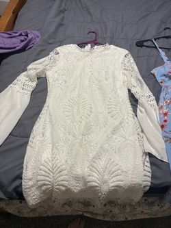 White lace dress-Large