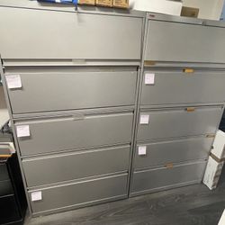 Silver/Metal Office Filing Cabinets 