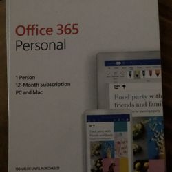 Microsoft Office 365 Personal - 12month