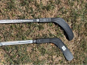Hockey sticks left, and right handed