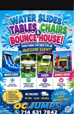 Chairs tables slides