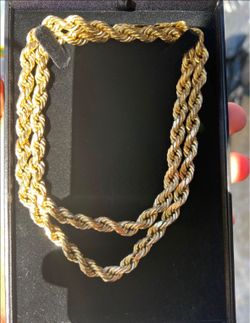 Gold Rope Chain 24 inch 27.33 grams 18k