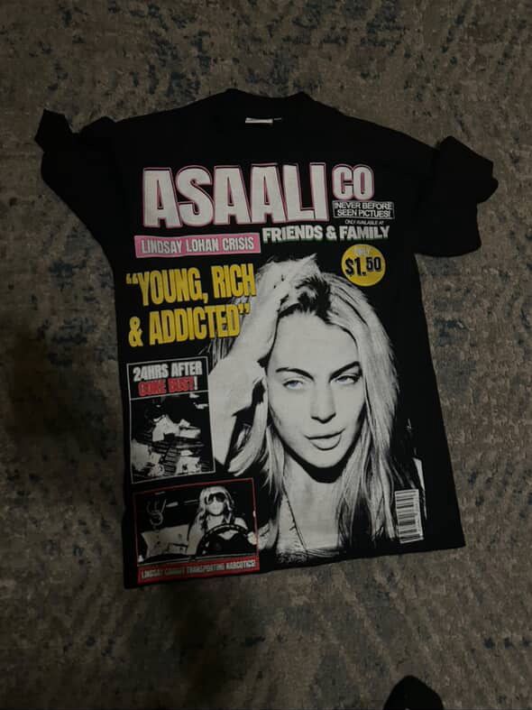 asaali tee shirt size small