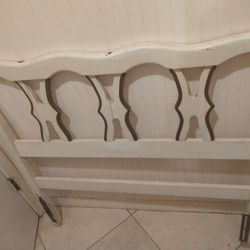 Wooden Vintage French Provincial Twin Headboard 