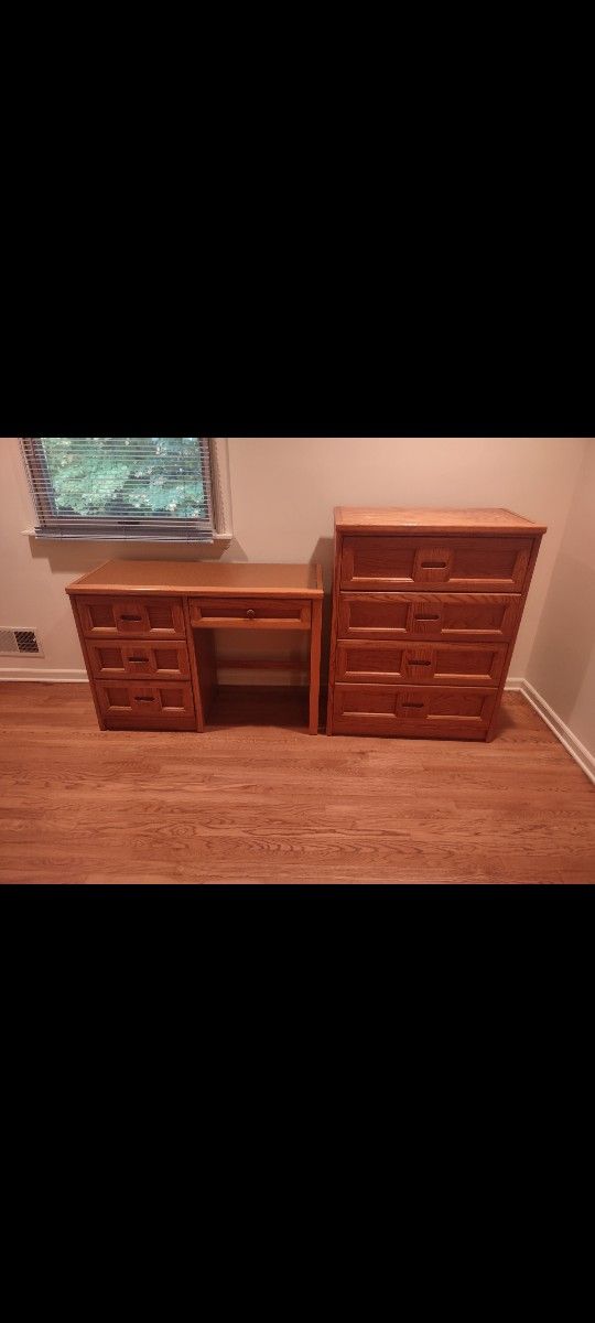 STANLEY® FURNITURE DESK W/CHAIR AND CHEST BEST OFFER!