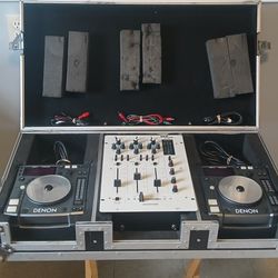 Denon CD Turntable Set + Case
