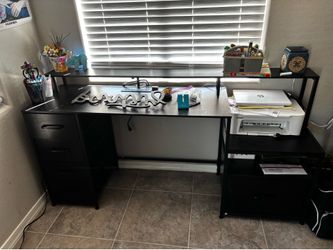 Desk with drawers