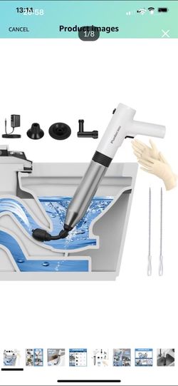 Brand new in box Electric Toilet Plunger,Unclog In One Shot,Remover For Bathroom,Kitchen Pipes Clog,High Pressure Air Plungers For Bathroom Heavy Duty