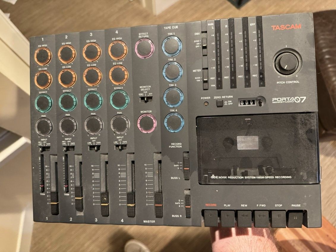 Tascam Porta07 Ministudio 4-track Analog Cassette Recorder