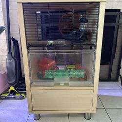 Owlet Modern Hamster Cage With Storage 