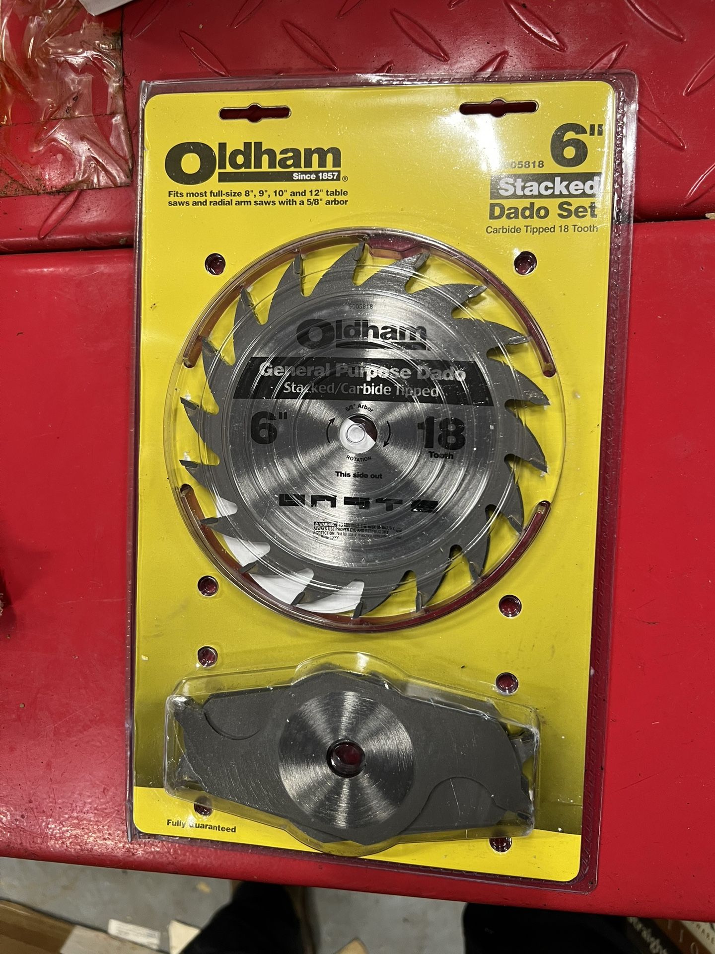 Oldham 6 Inch Dado Set