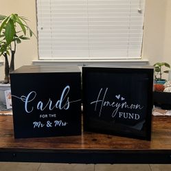 Wedding Card Box and Honeymoon Fund Box