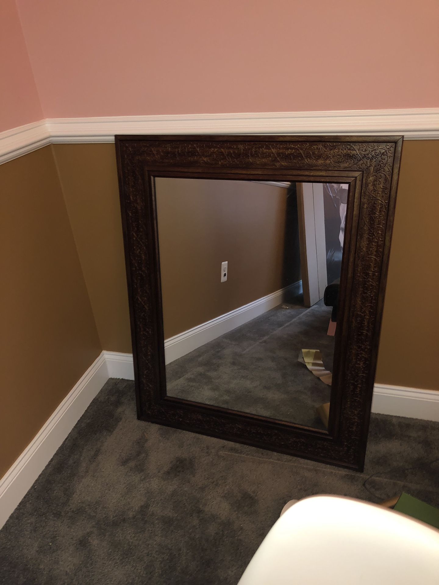 Wall Mirror - Brown