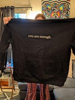 2 You are enough hoodies