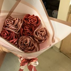 Ribbons and bouquets and homemade bows for hair