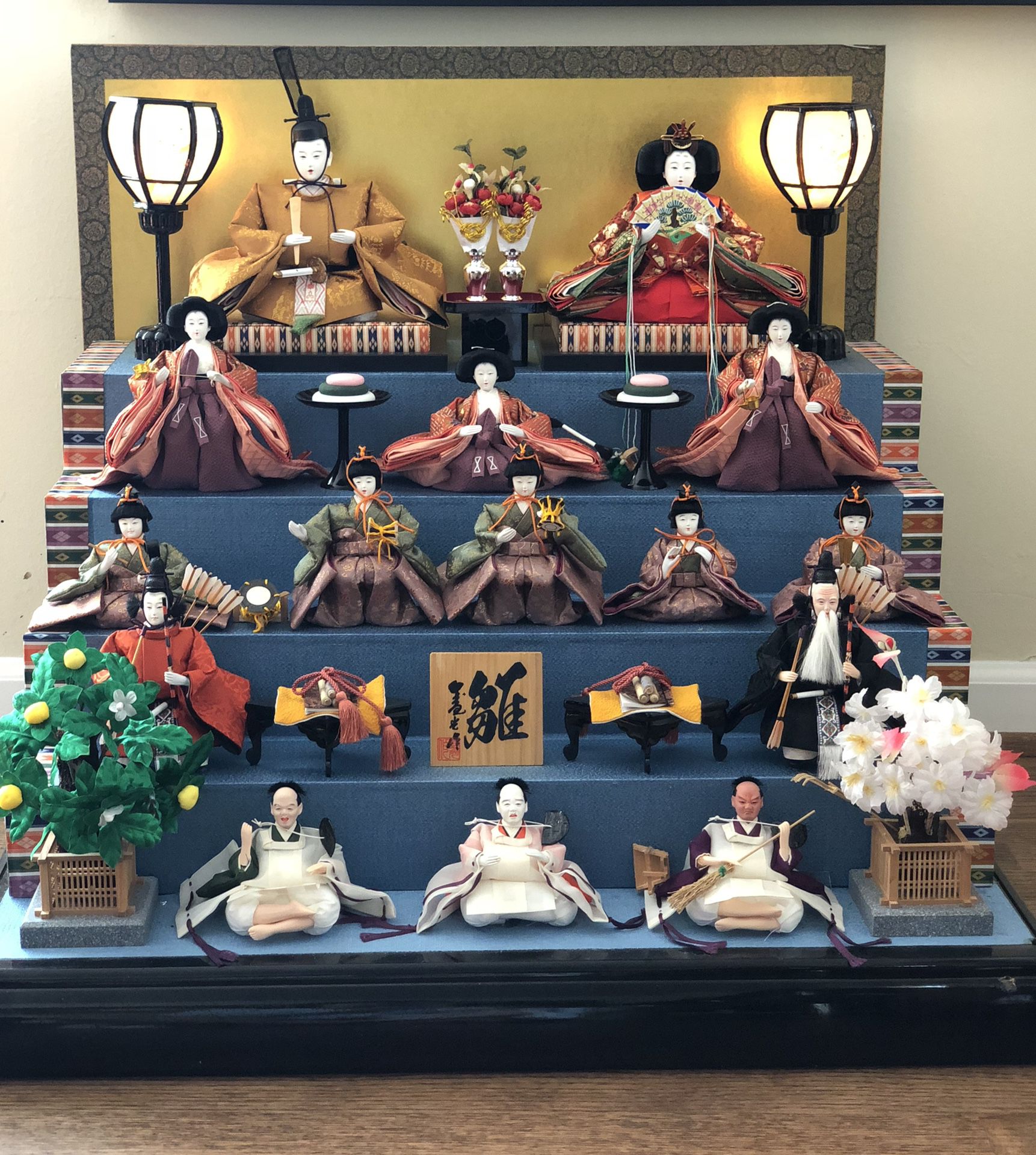 Vintage Japanese Hina Doll set for Hinamatsuri (Girls Day)
