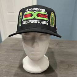 Paisaboys Mexicano New Era Snapback Hat 9Fifty Black Streetwear Y2K Dandy
