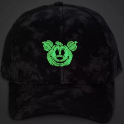 Disney Parks Mickey Mouse Jack-o'-Lantern glow-in-the-dark tie-dye baseball cap One Size 