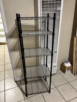 Wire shelves