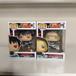 Shinra And Arthur Funko Pop