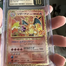 Charizard 25th Anniversary CGC Pristine 10 Pokemon Celebrations Japanese 