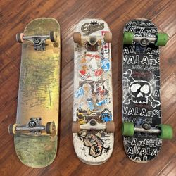 Three Complete Used Skateboards 