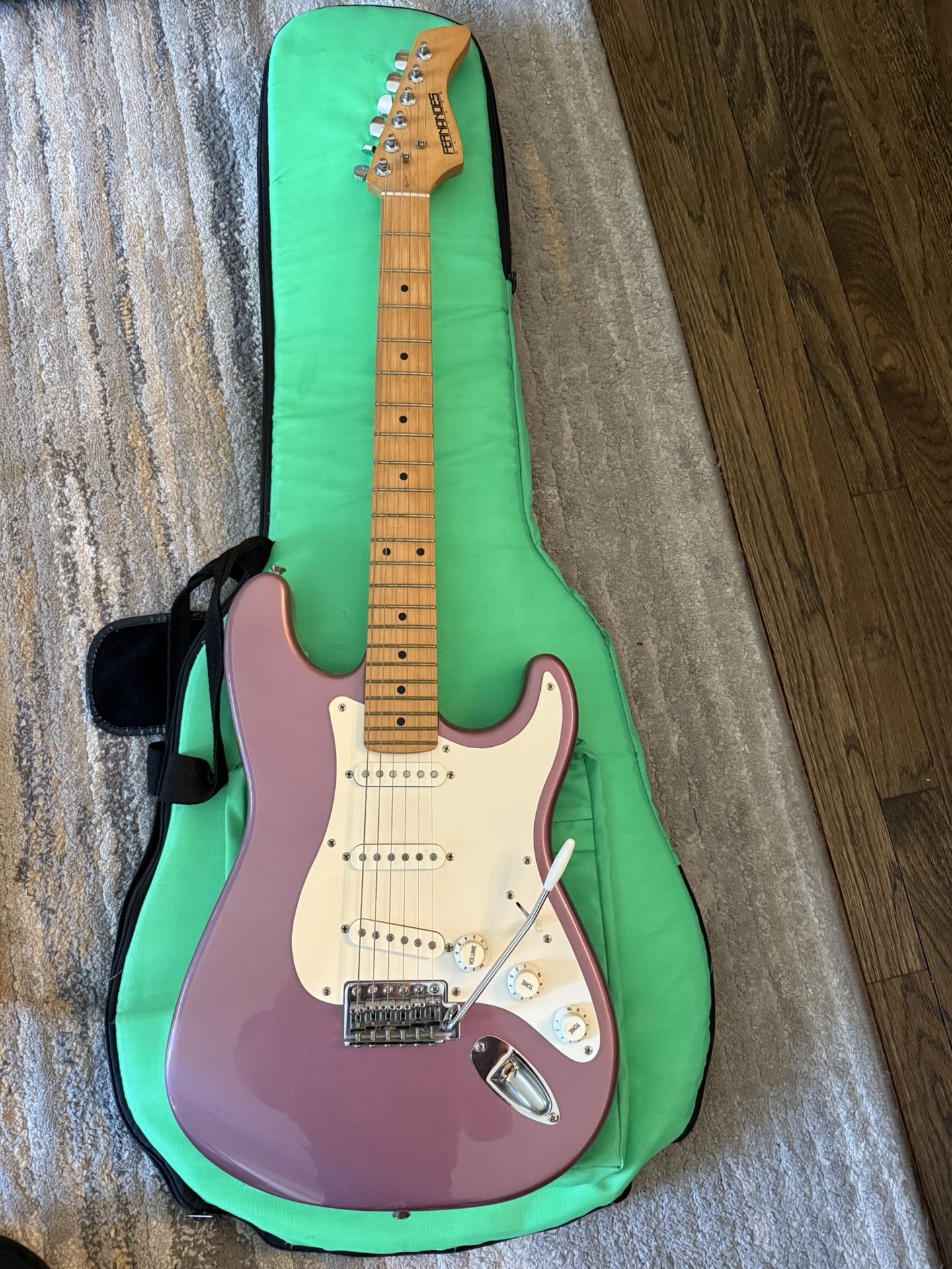 FERNANDES Purple Strat type Electric Guitar