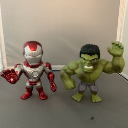 Marvel Iron Man And Hulk Diecast Figures