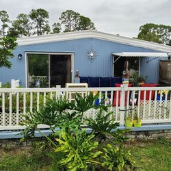 House fully Furnished, 1 Bed, 1 Bath, 55+ Community, 793.00 For Lot ,  Cash $19.000