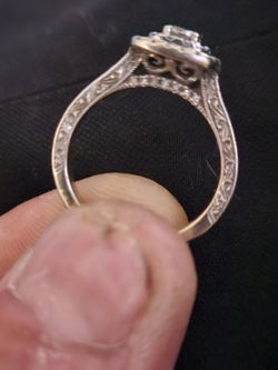 Engagement ring!!! Kay Jewelers 14 carat white gold with 7/8 carat diamonds by Neil Lane