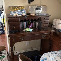 Antique Bookcase/Dresser Table
