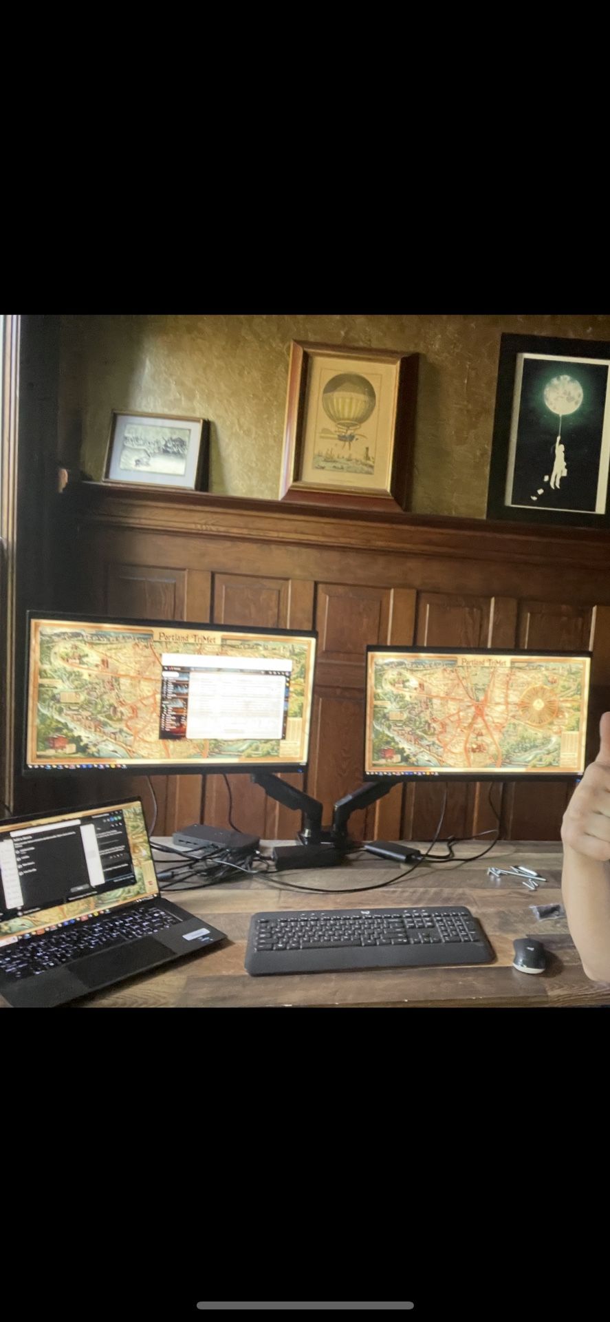 ViewSonic 27” Monitors & Arm