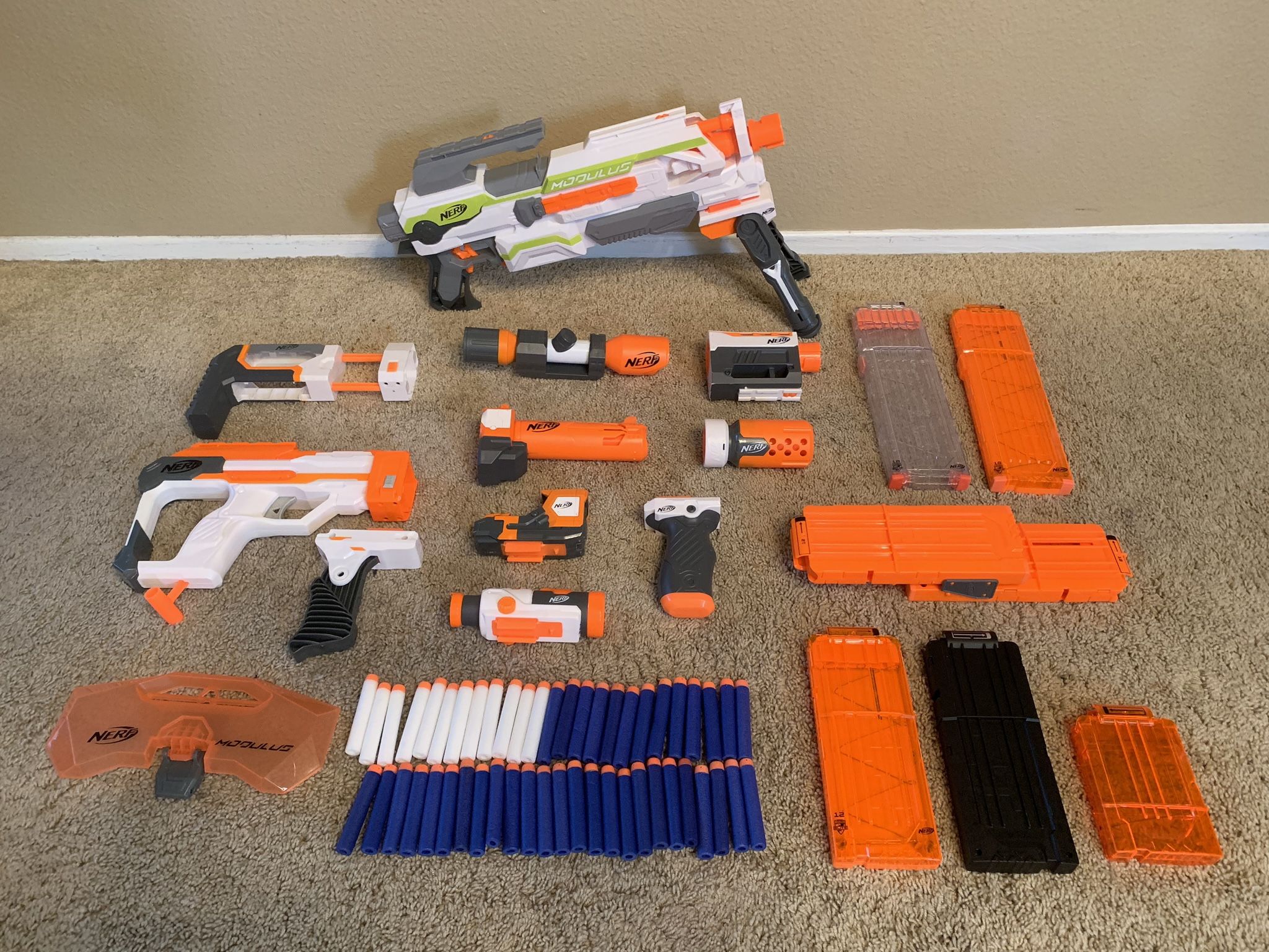 NERF Modulus Gun and MANY accessories