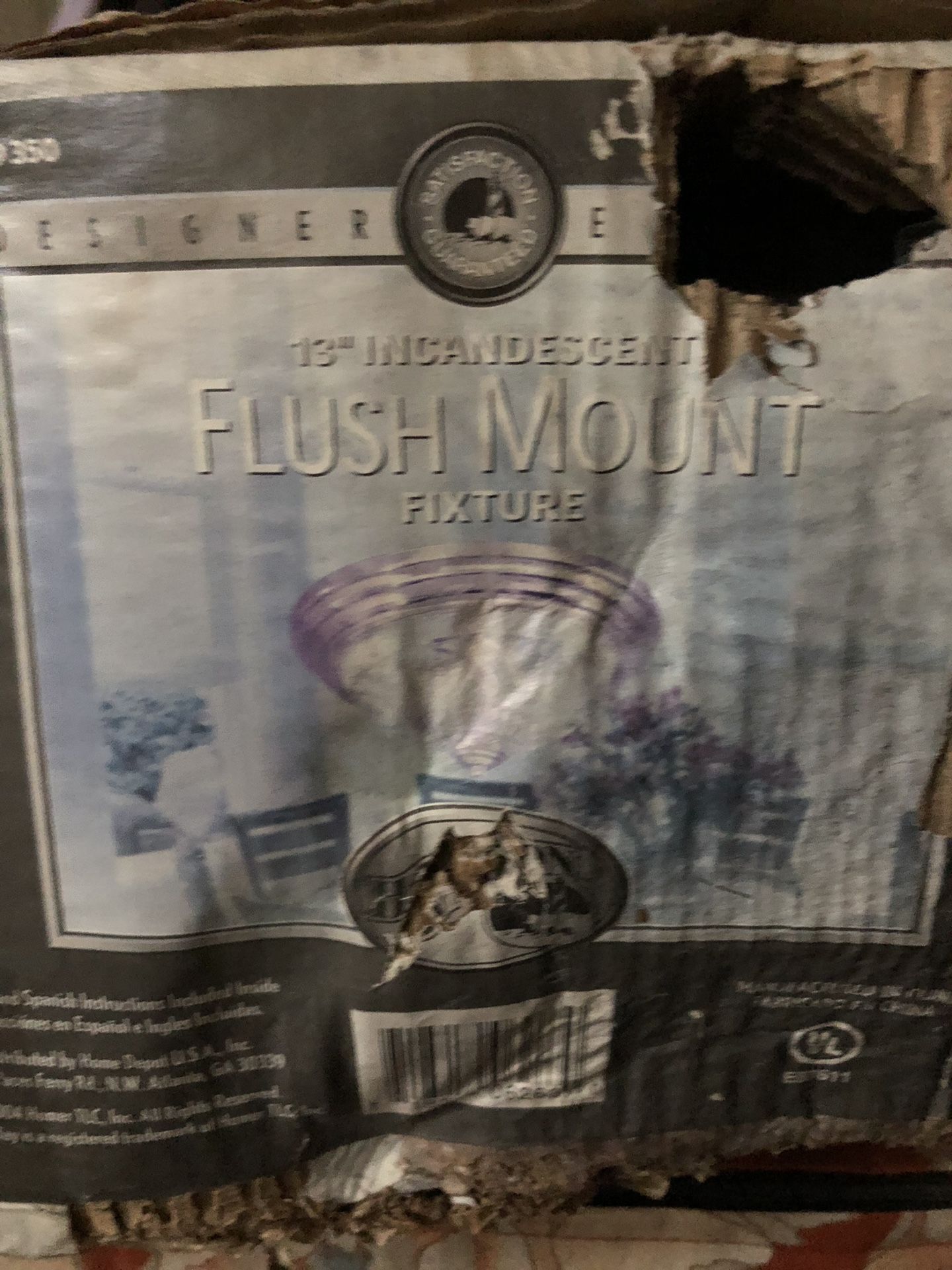 13” Flush Mount Fixture Light