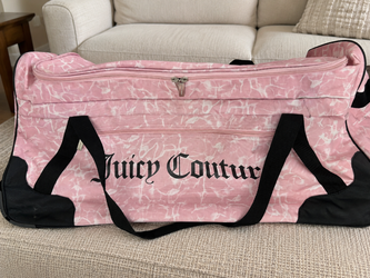 Juicy Couture Pink Rolling Duffle Bag / Luggage