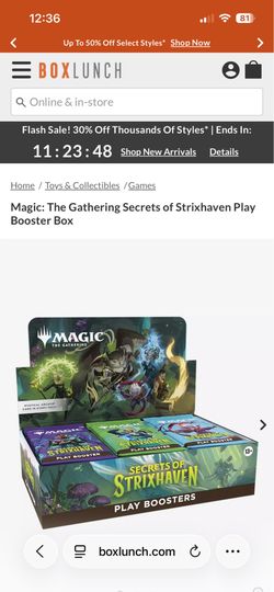 Magic the gathering secret of strixhaven play booster box 30 pack