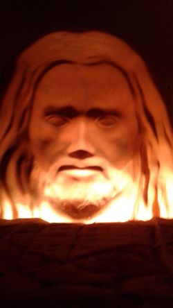 Rare ceramic Jesus light