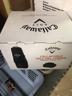 New In Package Galloway Golf Collapsible Golf Bag Carrier Wheeled Travel Bag See All Pictures Only $100