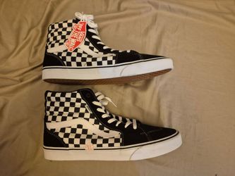 NEW VANS SK8 HI SHOES HIGH TOPS SKATE SNEAKERS MENS 13 CHECKER