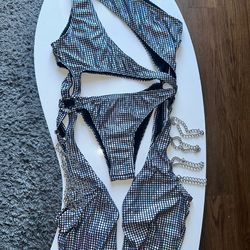 EDC Rave Disco Cut Out Bodysuit 🪩✨