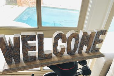 Welcome _Decorative Wooden Piece