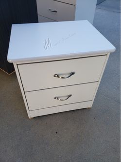 Single White Bedroom Nightstand!