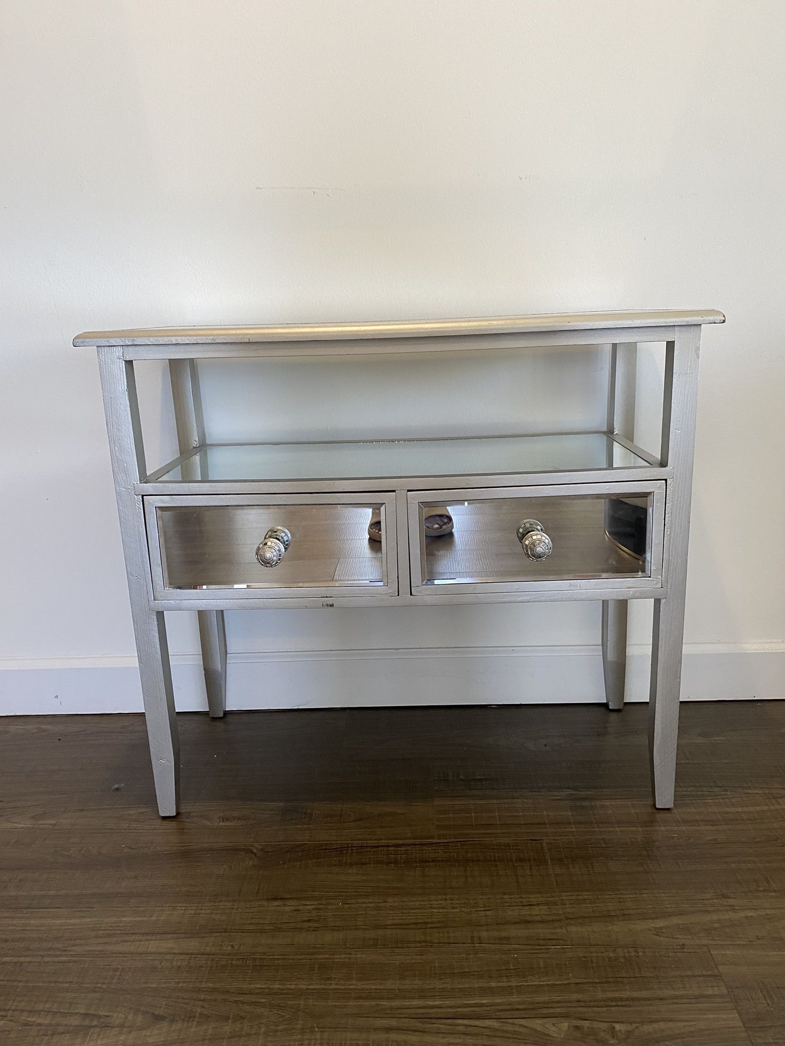 Mirrored Side Table 