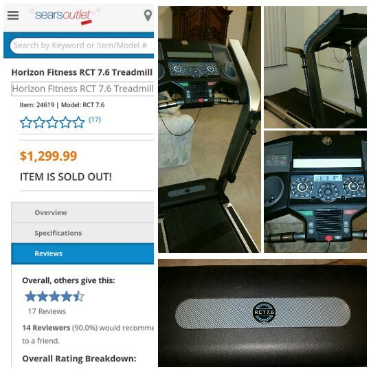 Like New Horizon RCT 7.6 Treadmill