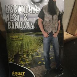 Backwoods Camo Vest & Bandana Halloween Costume